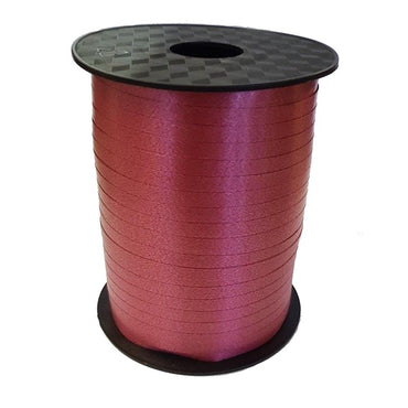 Burgundy Ribbon 500m Balloons & Streamers - Party Centre