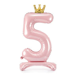 Light Pink Standing Foil Balloon Number, 84cm