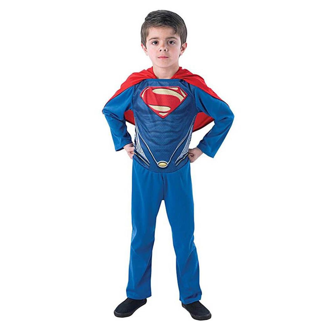 Child Man of Steel Superman Action Suit Costume 6-9yrs Costumes & Apparel - Party Centre
