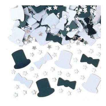 Top Hat Metallic Confetti 14g Decorations - Party Centre