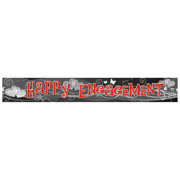 Engagement 2.7m Holog Banner Decorations - Party Centre