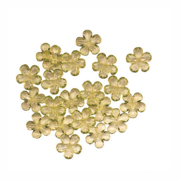Yellow Sunshine Gems Acrylic Flowers Confetti Decorations - Party Centre
