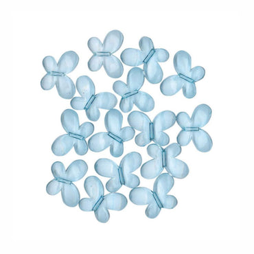 Gems Acrylic Blue Butterflies Confetti Decorations - Party Centre