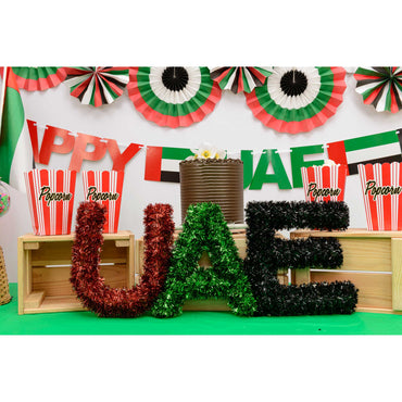 UAE Deluxe Tinsel Decoration 22 inch x  8.3 inch