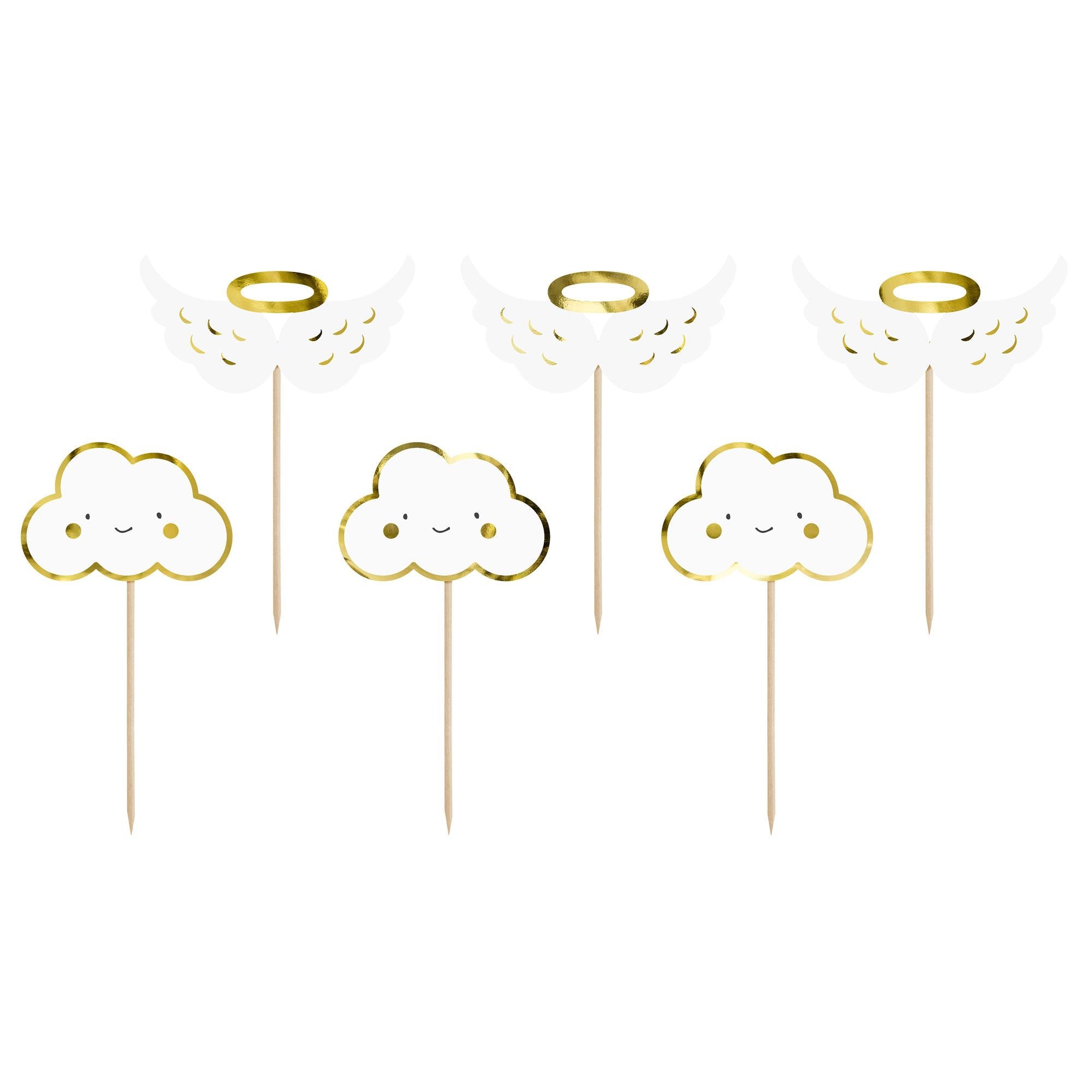 Cloud and Wings Cupcake Toppers 12.5cm Party Accessories - Party Centre