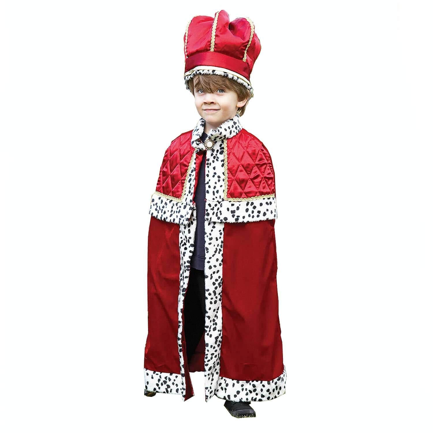 Child King with Crown Costume Costumes & Apparel - Party Centre