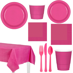 Party Centre Magenta Party Kit For 20 People Kits - Party Centre