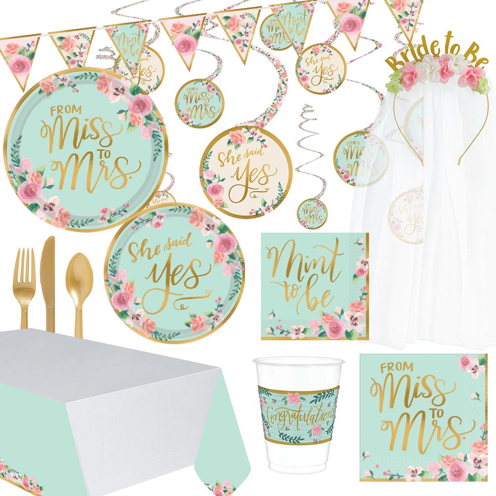 Mint To Be Party Kit For 16 People