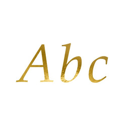 Letter Stickers Gold