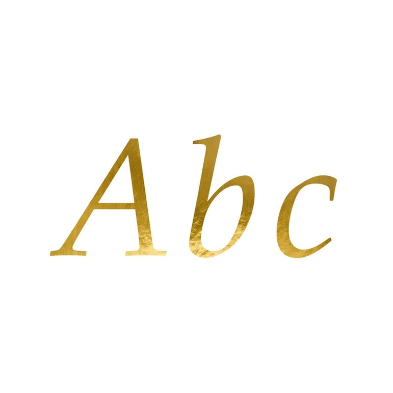Letter Stickers Gold