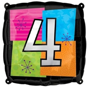 Multi-Color Number Foil Balloons 45cm