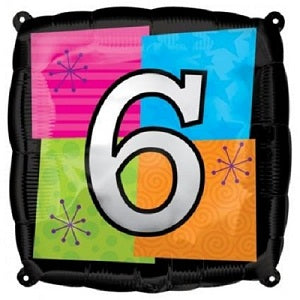 Multi-Color Number Foil Balloons 45cm