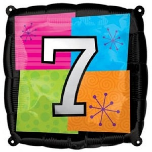 Multi-Color Number Foil Balloons 45cm