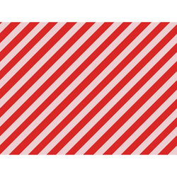 Stripes Light Pink & Red Print Wrapping Paper 70cm