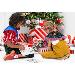 Stripes Light Pink & Red Print Wrapping Paper 70cm