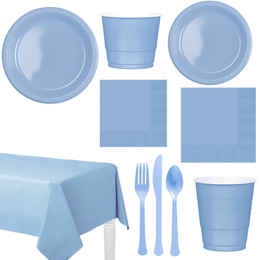 Party Centre Pastel Blue Party Kit For 20 People Kits - Party Centre