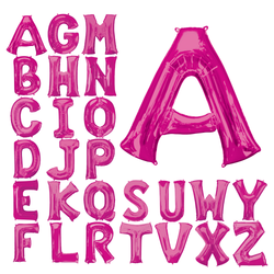 Pink Letter Mini Shape Foil Balloons