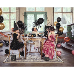 Boo Mix Boxes for Popcorn Black w/ White & Gold Metallic Print