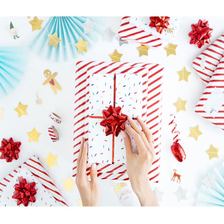 Red Set of Ribbons and Rosettes 3pcs