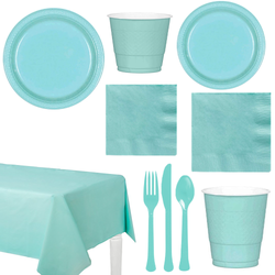 Party Centre Robins Egg Blue Party Kit For 20 People Kits - Party Centre