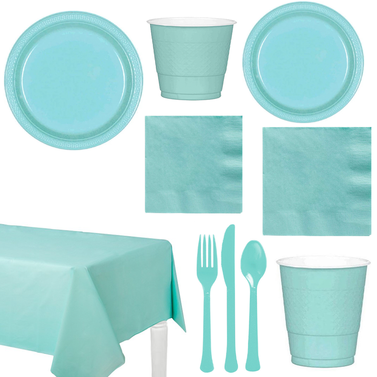 Party Centre Robins Egg Blue Party Kit For 20 People Kits - Party Centre