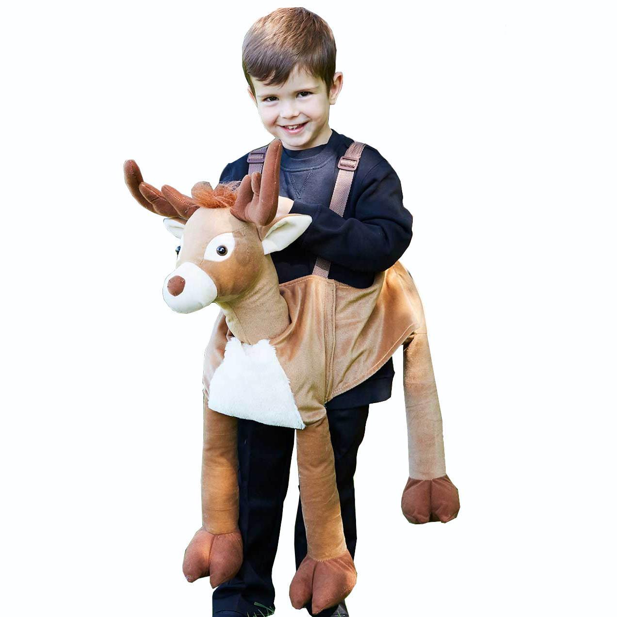 Child Ride On Reindeer Costume Costumes & Apparel - Party Centre