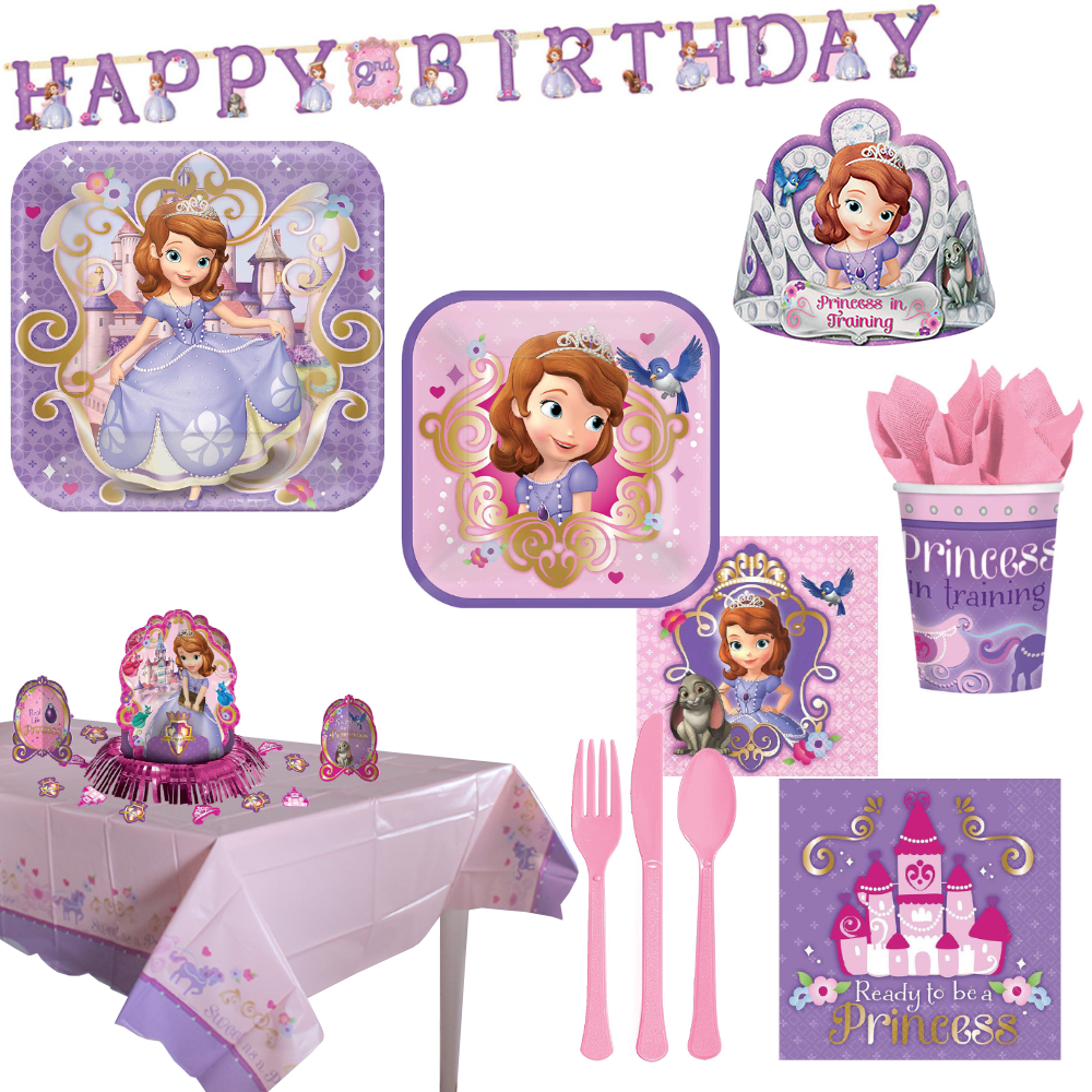 Sofia the First Kit for 8 People Kits - Party Centre
