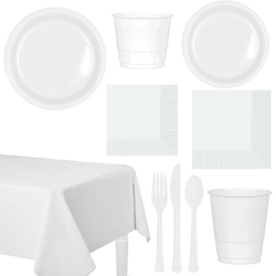 Party Centre Frosty White Party Kit For 20 People Kits - Party Centre