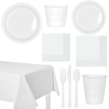 Party Centre Frosty White Party Kit For 20 People Kits - Party Centre