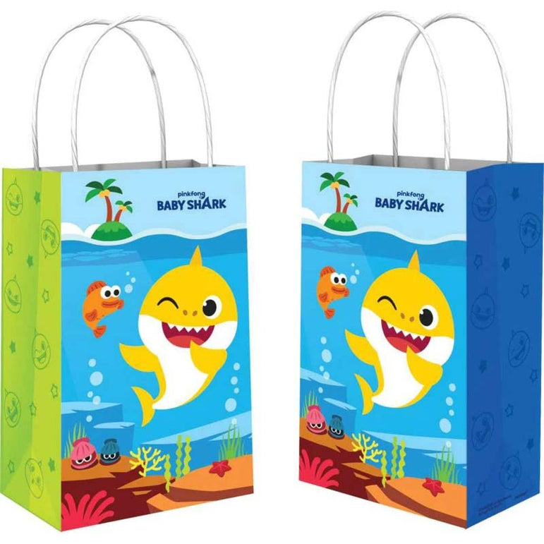 Baby Shark Printed Kraft Bag 8pcs