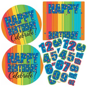 A Year To Celebrate Assorted Customize Cutouts 3pcs Decorations - Party Centre