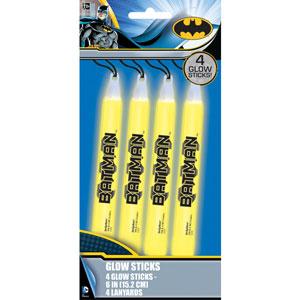 Batman Glow Sticks 4pcs Party Accessories - Party Centre