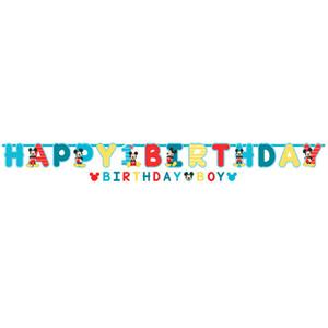 Mickey's Fun To Be One Jumbo Letter Banner 2pcs Decorations - Party Centre