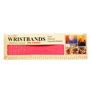 Pink Wristbands 250pcs Party Accessories - Party Centre
