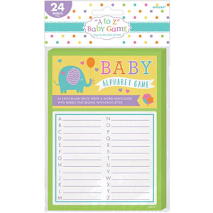 Baby Shower A To Z Game Pinata - Party Centre