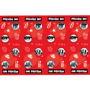 One Direction Table Cover 47in x 71in Printed Tableware - Party Centre