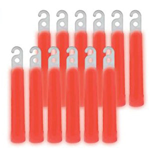 Red Glow Sticks Mega Pack 4in, 25pcs Party Accessories - Party Centre