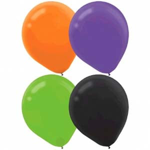 Halloween Latex Balloons 12pcs Balloons & Streamers - Party Centre