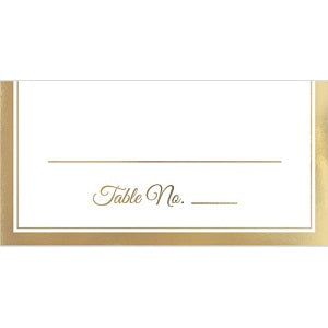 Placecard Gold Trim 50pcs