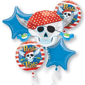 Pirate Party Bouquet Balloons & Streamers - Party Centre