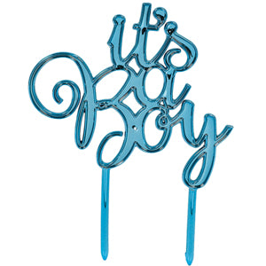 It's A Boy Blue Cake Topper Party Accessories - Party Centre