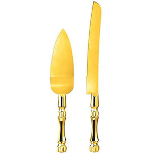 Gold Electroplated Server Set 2pcs Party Accessories - Party Centre