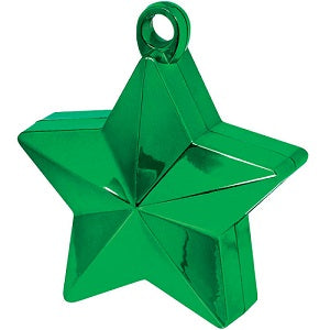 Green Star Balloon Weight 6oz Balloons & Streamers - Party Centre