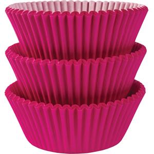 Bright Pink Cupcake Cases 50mm, 75pcs Party Accessories - Party Centre