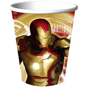 Iron Man 3 Cups 8pcs Printed Tableware - Party Centre