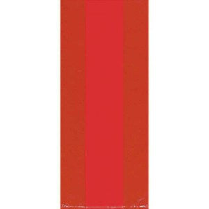 Apple Red Cello Bags 11.5in, 25pcs Favours - Party Centre