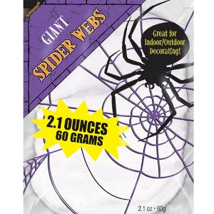 White Giant Spider Web Decorations - Party Centre