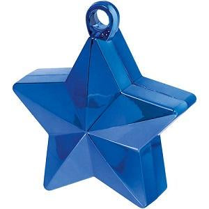 Blue Star Balloon Weight 6oz Balloons & Streamers - Party Centre