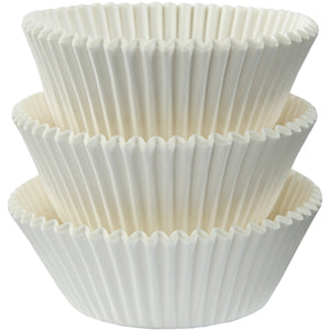 White Cupcake Cases 50mm, 75pcs Party Accessories - Party Centre