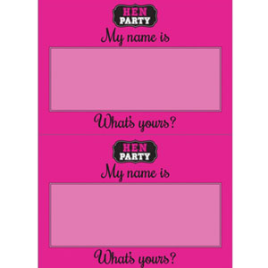 Hen Party Name Tags Party Accessories - Party Centre